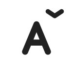 Font Decrease SVG Icon